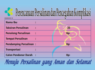 Contoh Stiker P4K 1