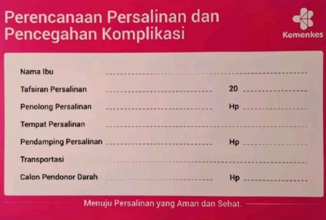 Contoh Stiker P4K 2